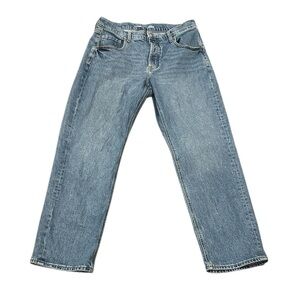 Old Navy mid rise the slouchy straight leg button fly size 6